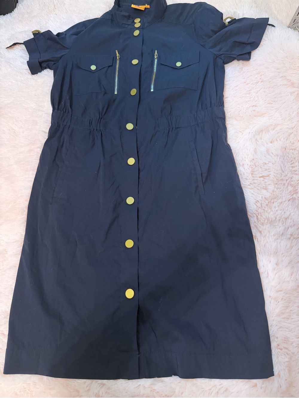 ⭐️Tory Burch Navy Dress with Gold Buttons
